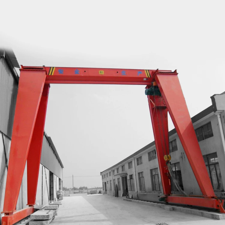 Warehouse Use 5 Ton Electric Trolley Mobile Single Beam Gantry Crane