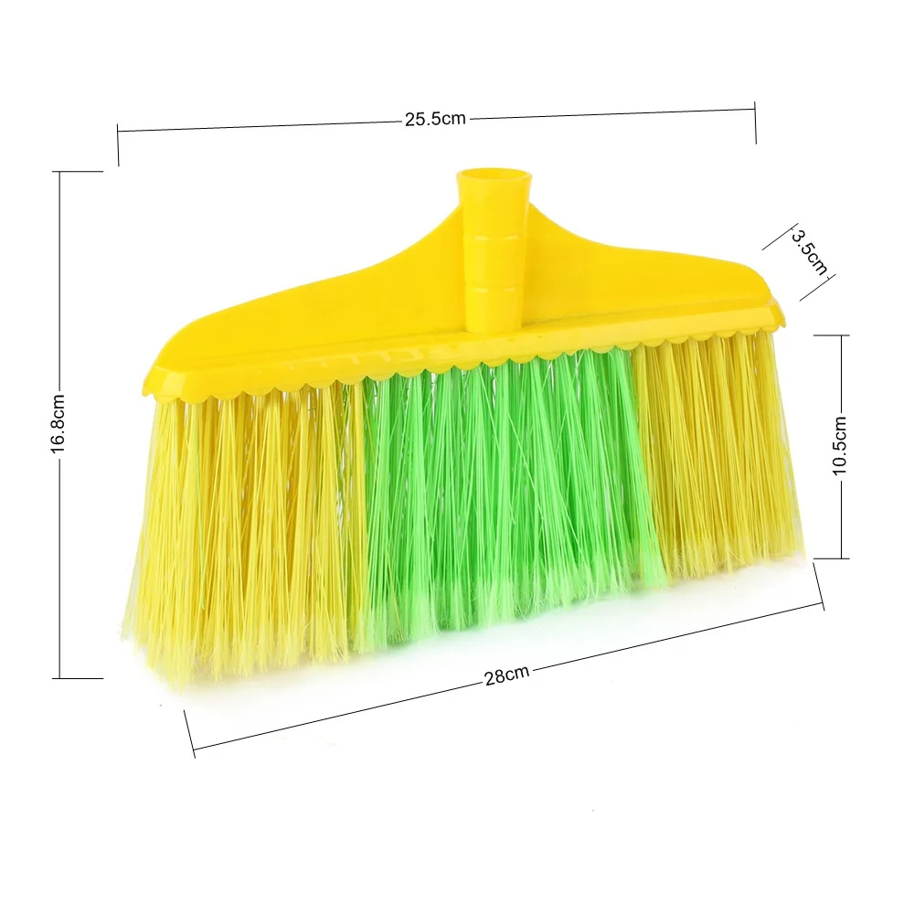 Hot Selling Heavy Duty Bristles Plastic Floor Cleaning Household Easy Sweeping Broom And Dustpan Set With Self Cleaning