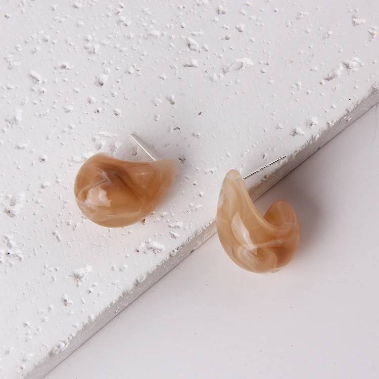 Fashion Women Acrylic Drop Earrings Wholesale Small Acetate Fashion Stud Earrings Acrylic Cute Earrings