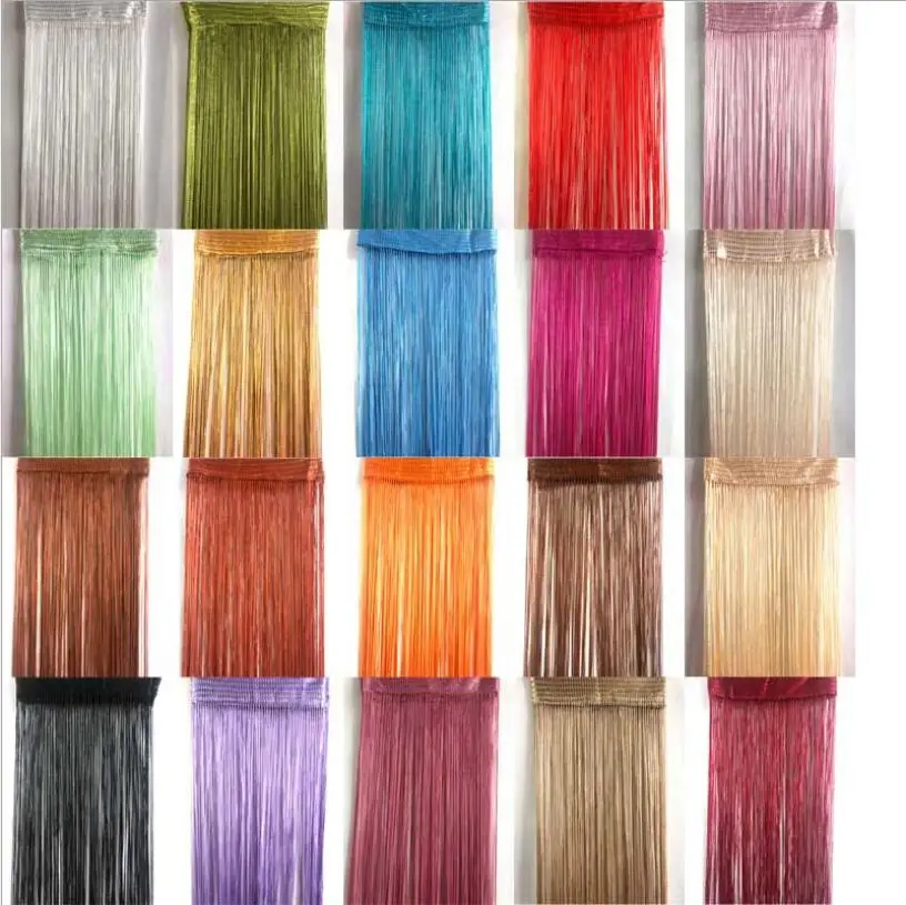 
1m length nylon tassel with silver fringe for wedding ceiling decoration 
