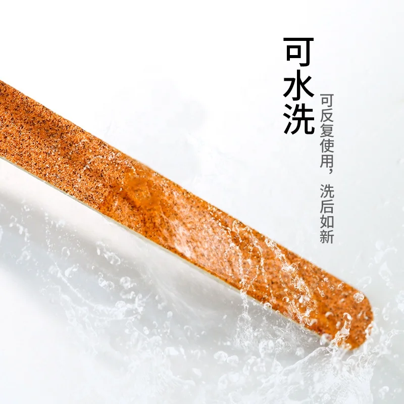 Professional Nail Enhancement Brown Thin Double-Sided High-Grade Straight Wooden Nail File