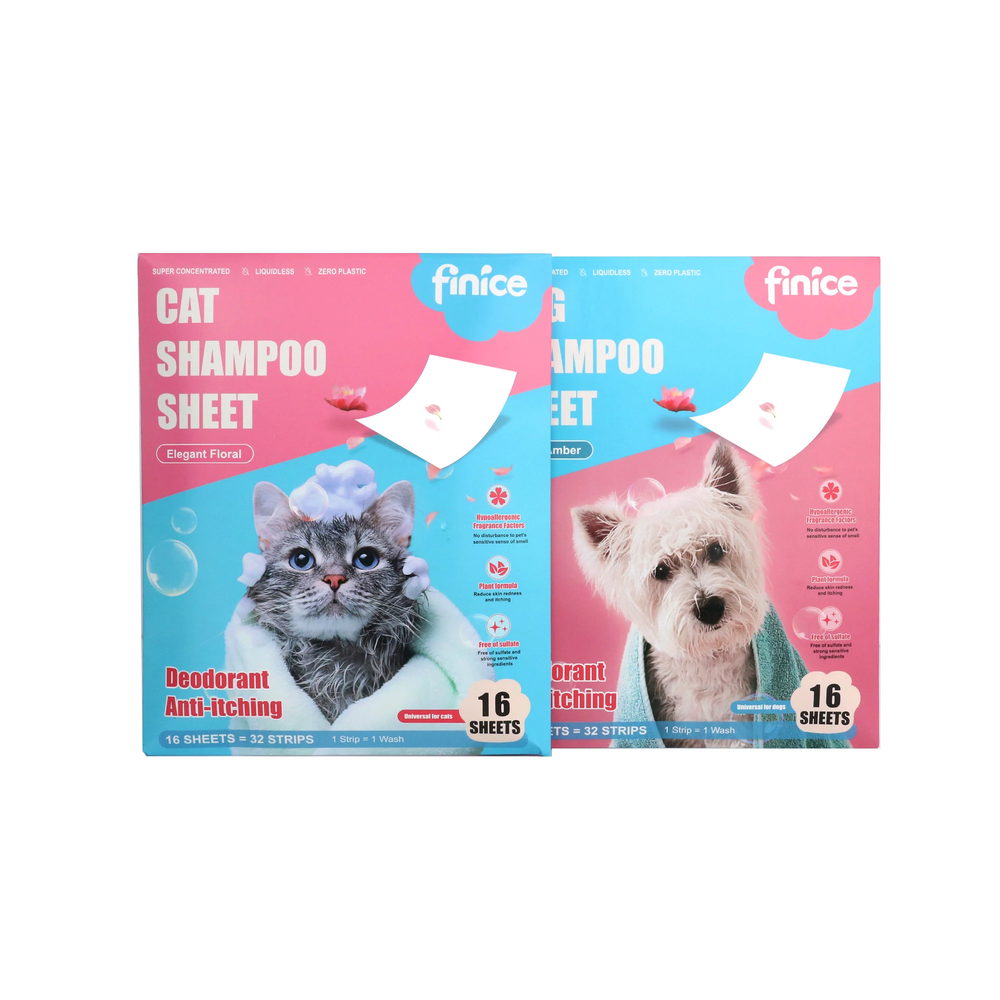 finice FNC964 Pet cleaning tablet Pet cleaning sheet Pet Shampoo sheet dog clean sheet