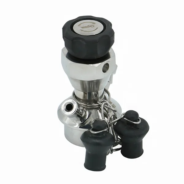 3A SMS DIN Hygienic Stainless Steel Stainless Steel mini 25.4mm Double Inlet/Outlet Bush Aseptic Sampling Valve