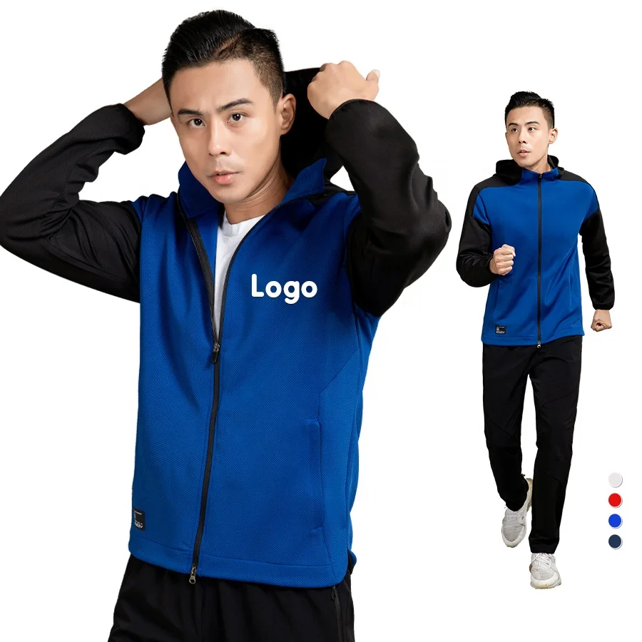 Lidong new tracksuit for men plain cotton hoody sweat suits wholesale Hoodie and Jogger Pants Suit outdoor tracksuit set