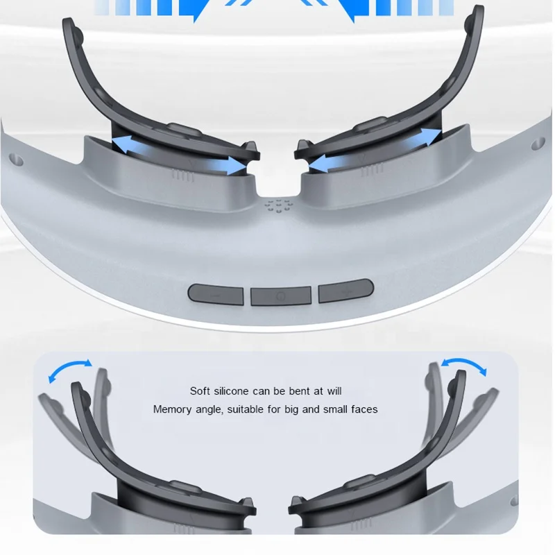Wireless Electric EMS Tens Pulse Physiotherapy Eye Mask Vibration Eye Massager Vision Training Rechargeable Eye Massager