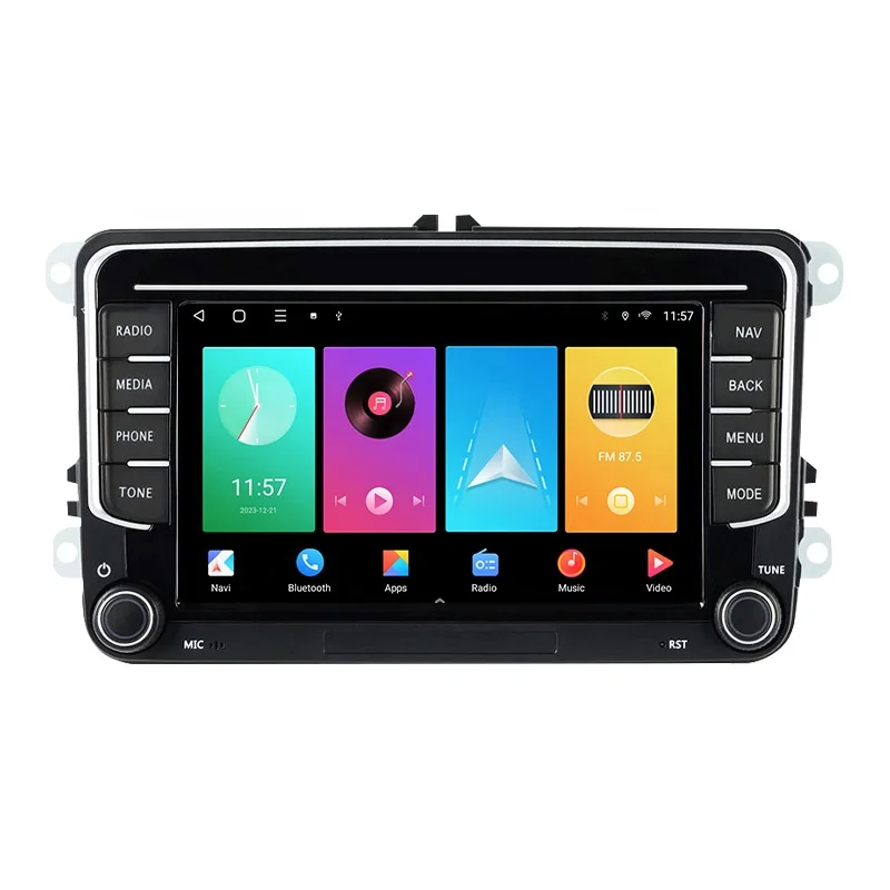 Plug and Play 7 inch Android 4 64 Car Stereo Octa Core IPS for VW PQ Universal Car