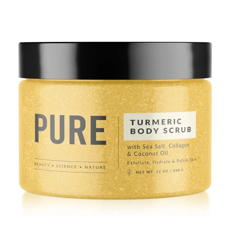 Natural Organic Turmeric Body Scrub Exfoliating Moisturizing Skin