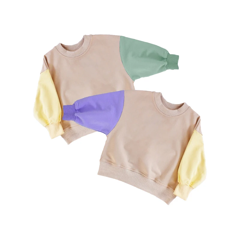 Neutral Baby French Terry Cotton Pullover Sweatshirts Oversized Kids Jumper Easter Sweater Custom Logo Toddler Newborn Clothing