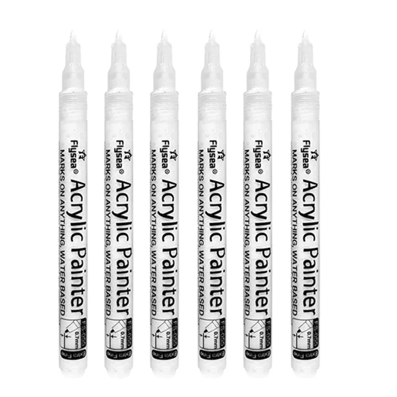 0.7mm waterproof pigment graffiti pen painting nail art coloring acrylic marker