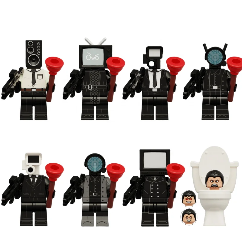 Super Series Action Figures Mini Bricks Building Blocks Plastic Collectible Toys