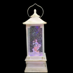 battery operated custom snow globe lighted glitter plastic high quality Ocean series new home decoration