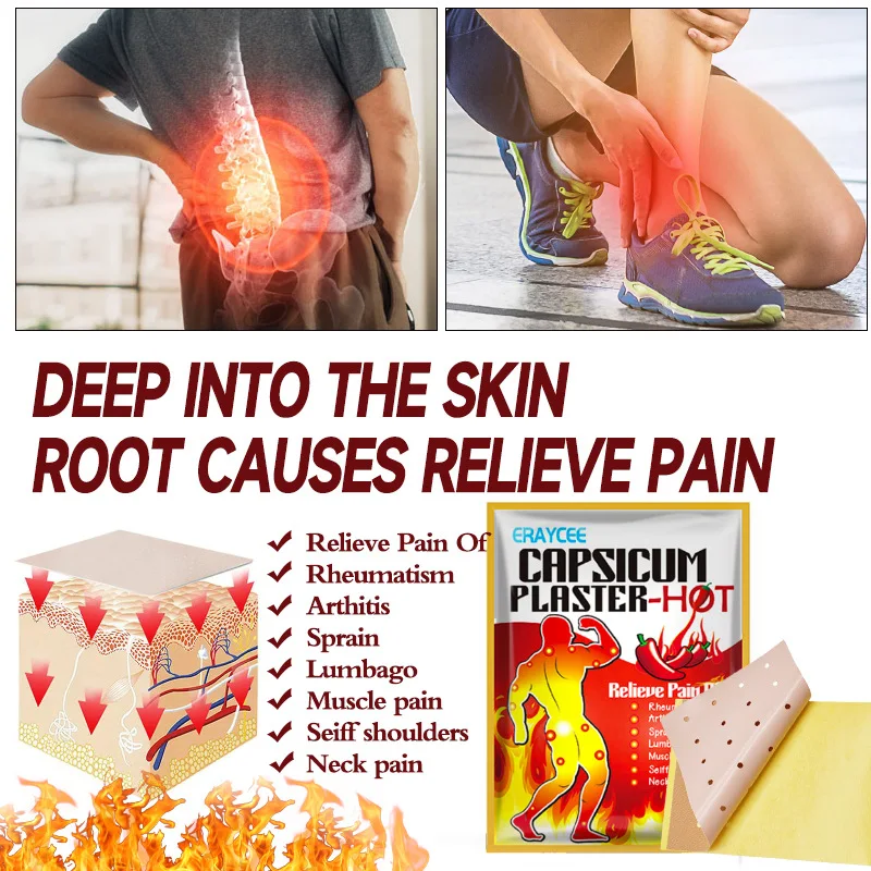 Hot Sale Pain Patch Chinese Plaster Tiger Balm Plaster 7x10 CM Breathable Knee Joint Pain Relief Body Massage Heath Care