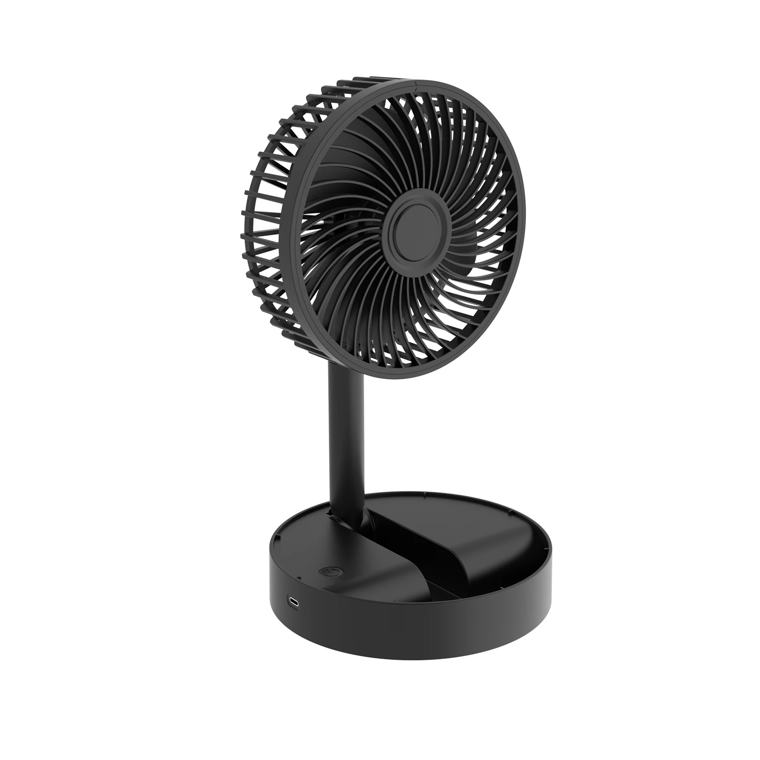 RoHS 3 Fan Speed 5V DC Wireless USB Rechargeable Foldable Air Cooling Portable Fan Electric Smart Desk Table Folding Fan