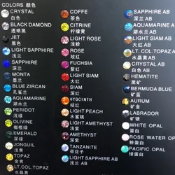 Factory price rhinestone applique designs plastic mesh trimming nails decoration crystal stones