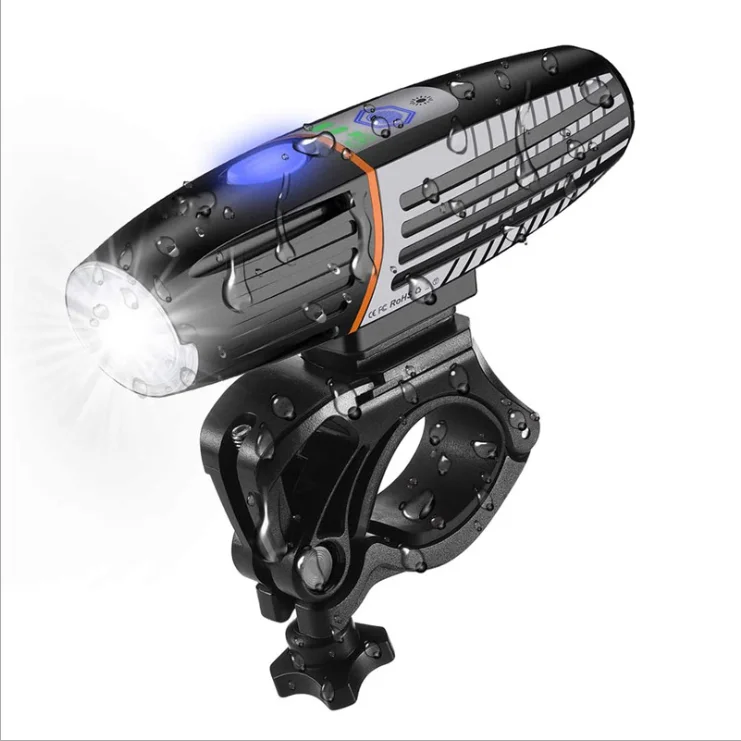 Bike Accessories USB Rechargeable LED Bicycle Front Light Warning Light Waterproof Bicycle Front Handlebar Mini Bike Flash Light