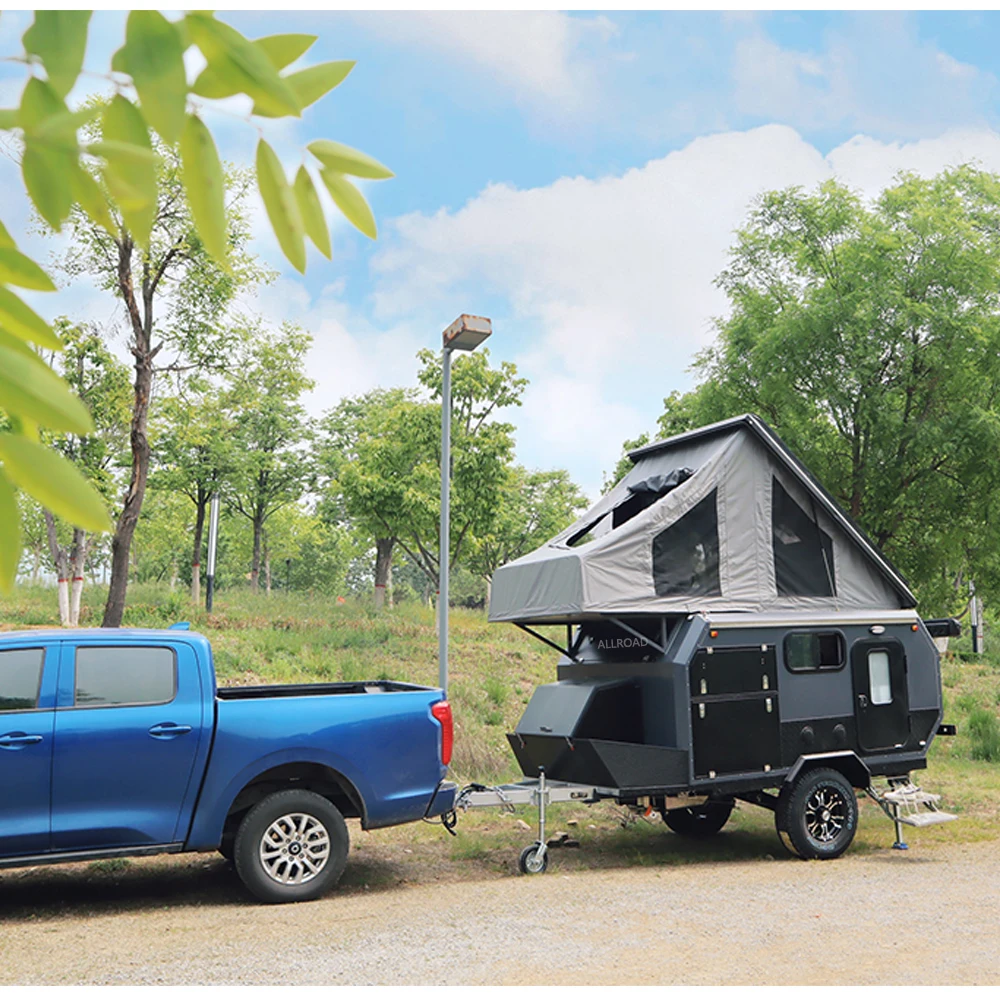 Cheap caravane high quality teardrop customized mini camper trailer folding camping trailer europe caravans in malaysia