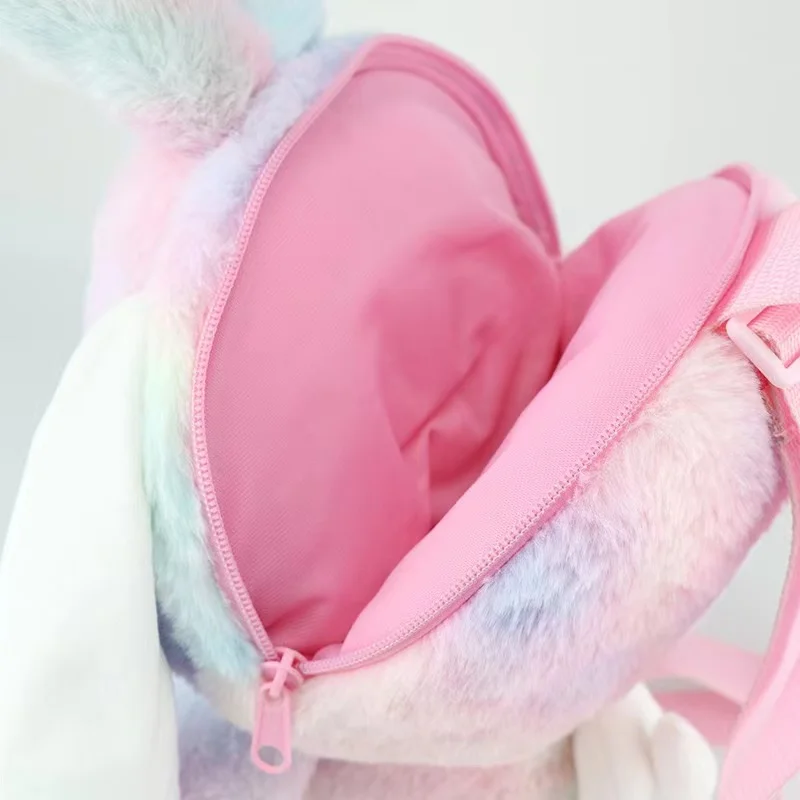 Cartoons Anime Kawaii Sanrio Cinnamoroll Kuromi My Melody Plush Backpack Doll Plushie Stuffed Schoolbag