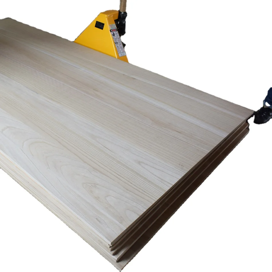 Factory Direct Sale Precise Cutting Natural Solid Wood Interior Decorative paulownia wood panel