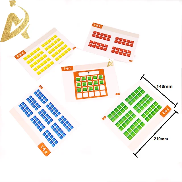 AYPC High-Quality Jumboo Learning Card 210*148mm Coated Paper Education Printing Numbers mathematical calculation Playing Game