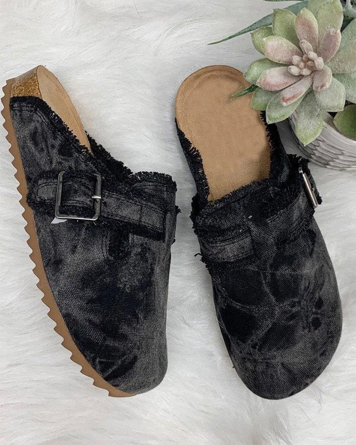 Free Shipping Wholesale Western Style Soft Buckled Start Print Cow Print Sunflower Slip On Shoes Women Leopard Slippers