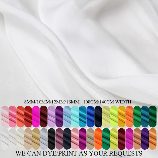 
2020 China Cheap Habotai Silk Fabric Habotai Silk Scarves viscose fabric 