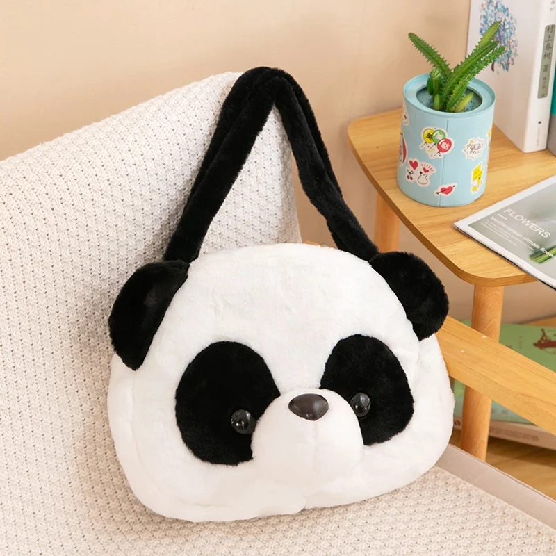 2023 wholesale Kawaii animals Panda  Plush Bag Backpack Stuffed Anime Handbag Cartoon Plush Backpacks For Girl Gift