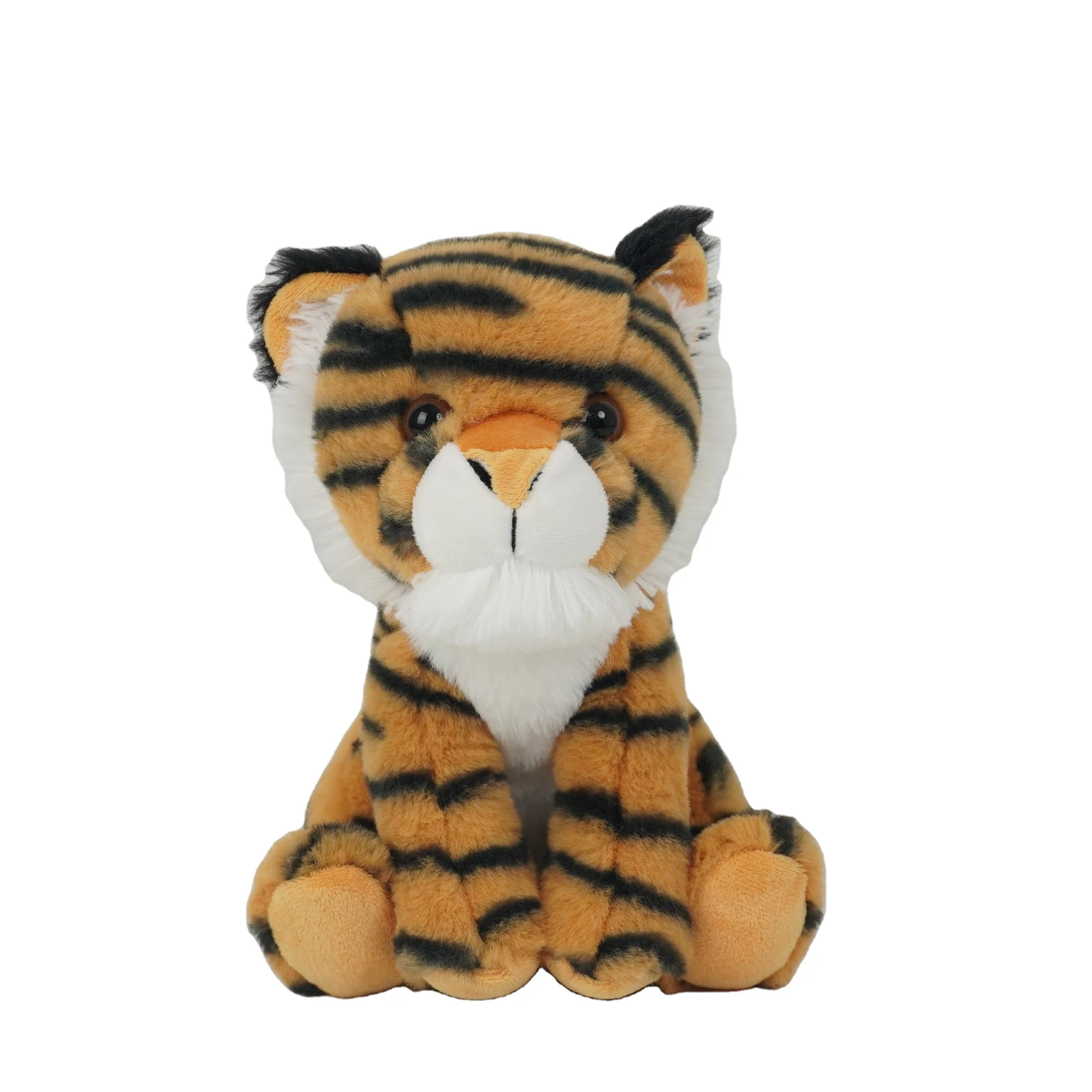 2022 new arrivals factory customized soft stuffed plush wild animal tiger toys