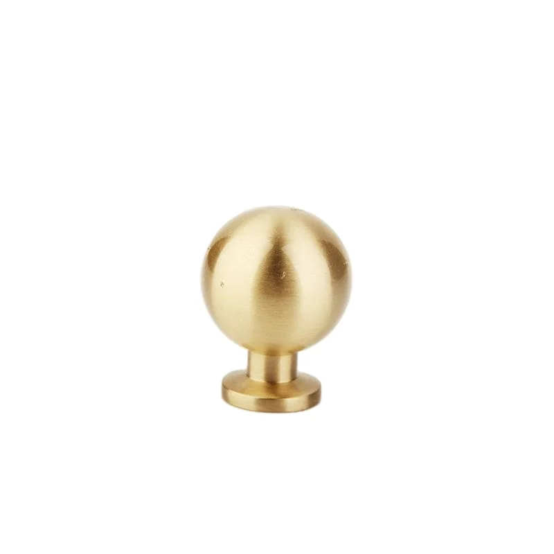 knobs for furniture Brass handle shoe cabinet drawer pure copper handle simple gold single hole handle 6608