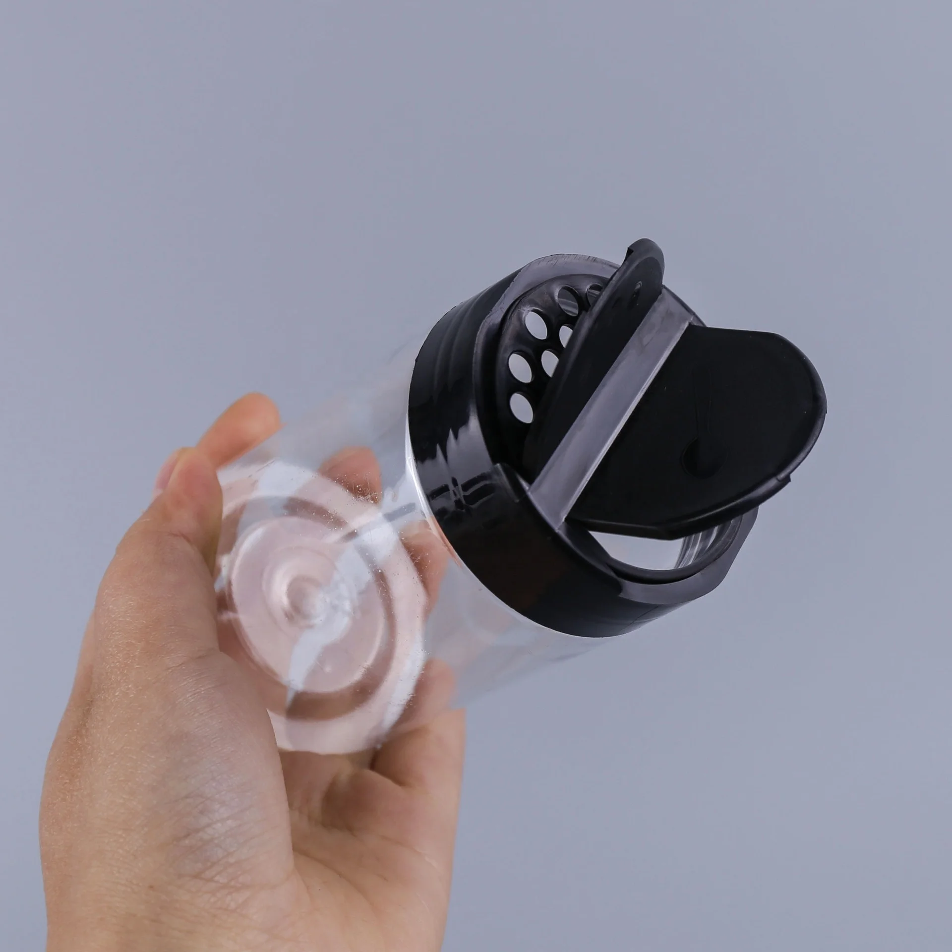 PET Plastic Spice Jars Seasoning Bottle Empty Spices Packaging Bottle With Shaker Lid Flip Top Lid