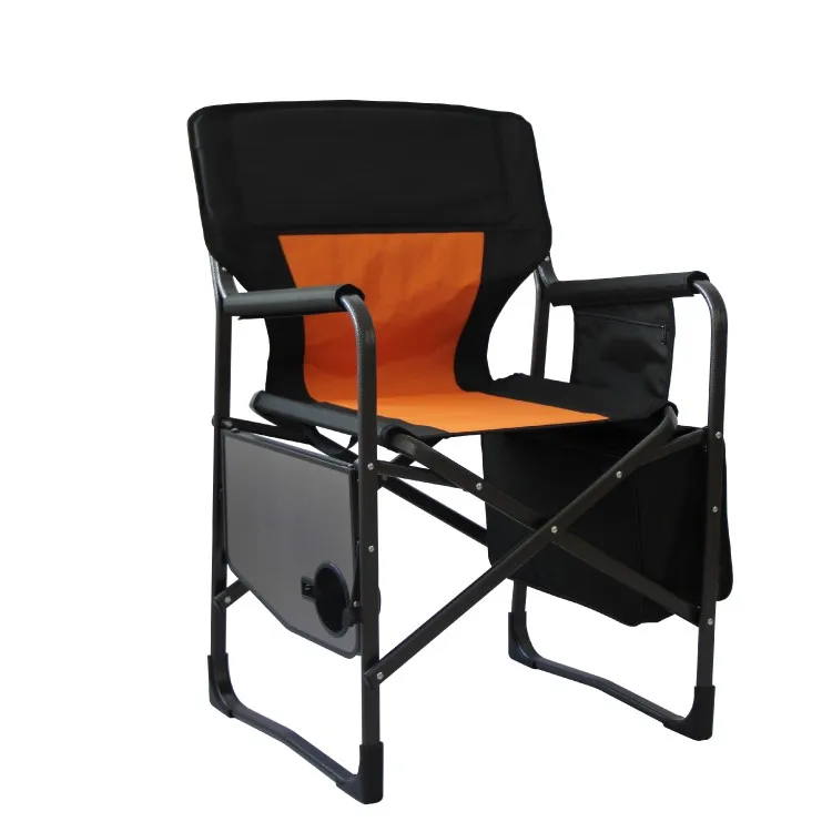 Overside Padded Outdoor Round Lounge Round Folding Adult Large Folding Foldable Camping Director Chair