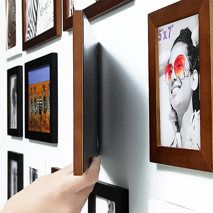 2019 amazon hot sale quality wooden frame custom antique white wood photo frame