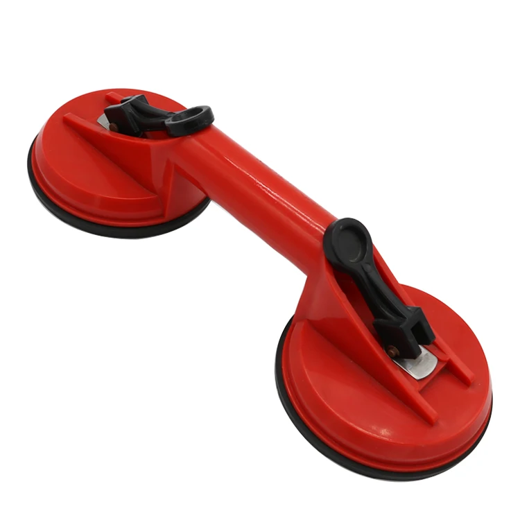 Strong Lever Operated Two Suction Cups Vacuum Glass Suction Cup
