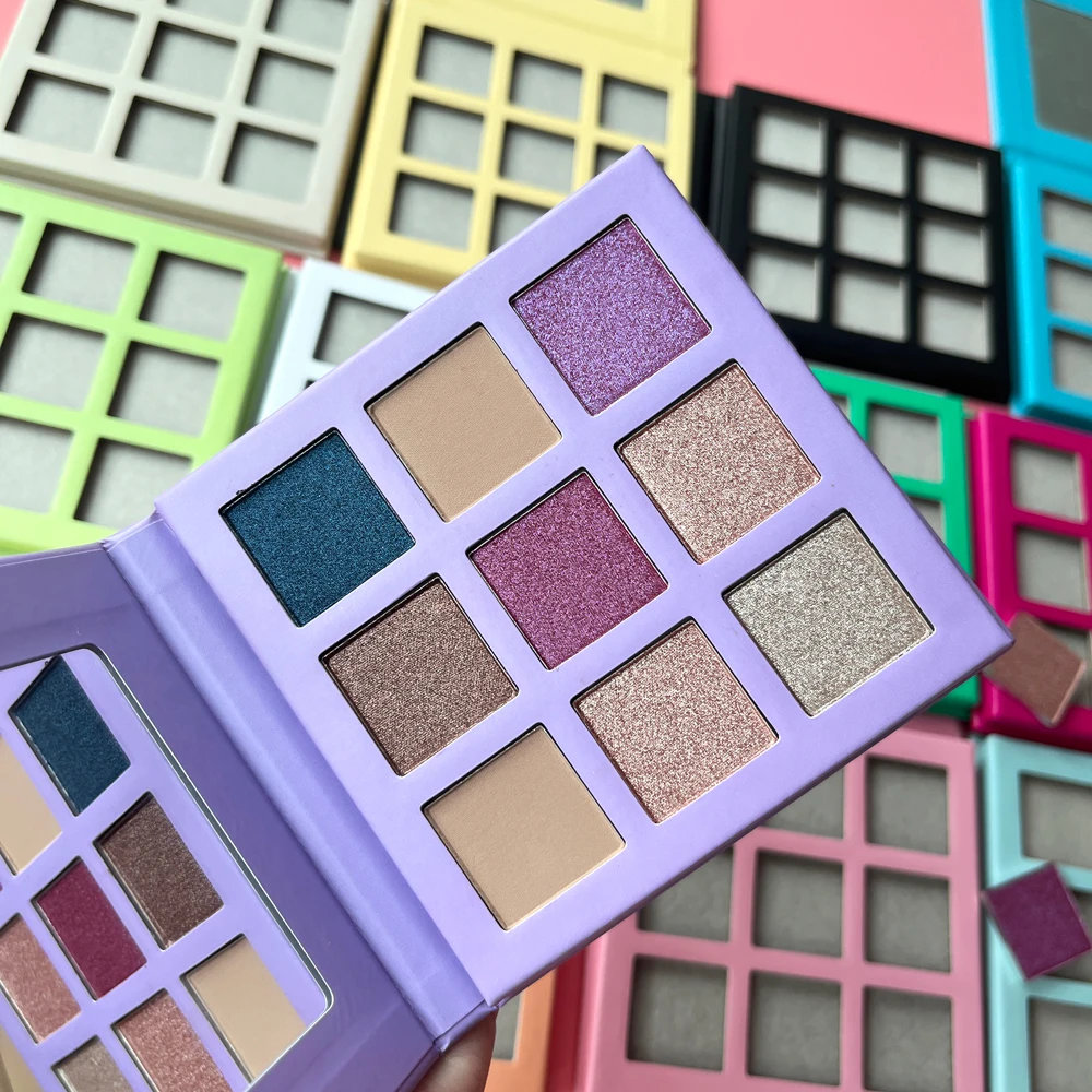 Hot sale private label smokey eye makeup eye shadow vegan nude eye shadow custom empty makeup cardboard eyeshadow palette