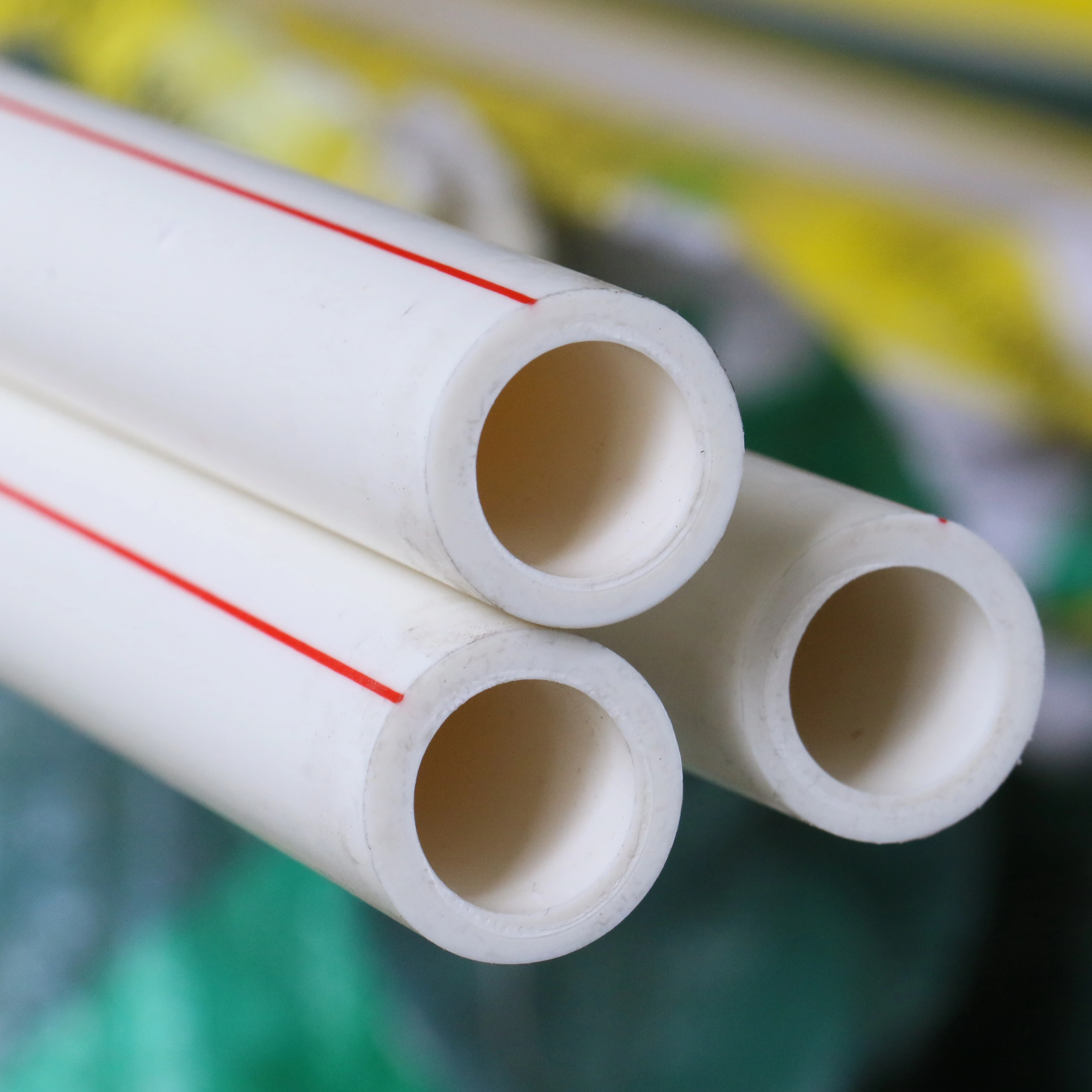 
Professional Manufacturer plastic tubes White/Green PPR Plastic Pipe for Water Supply 