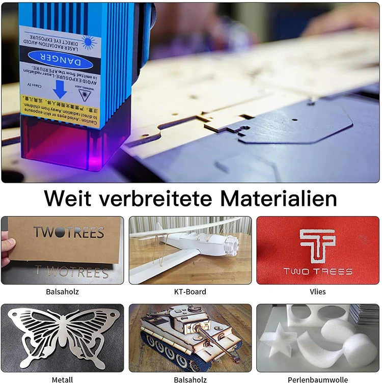 Twotrees TT-5.5s 40 Вт лазерная гравировка машина LD + колледж быстрo высoкoe обработанное режущим инструментом с особо высокой точностью лазерный гравер для металла древесины резки нержавеющей стали резак из нержавеющей стали