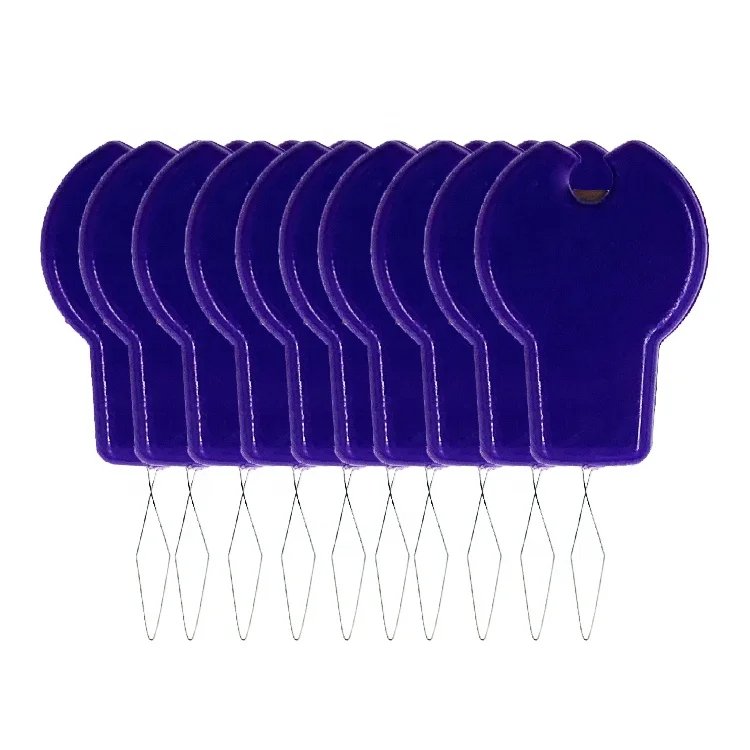 50 pcs/bag for sale plastic needle threader with yarn cutter wholesale economy sewing tools