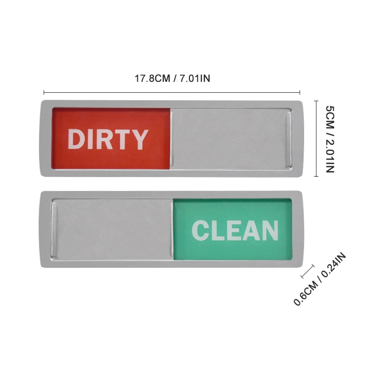 Factory price acrylic dishwasher fridge magnet sign dirty clean dishwasher magnets for family kitchen
