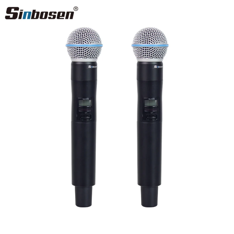 U-D4D high quality dynamic digital true diversity microphone wireless professional uhf system 2 channel for stage performance