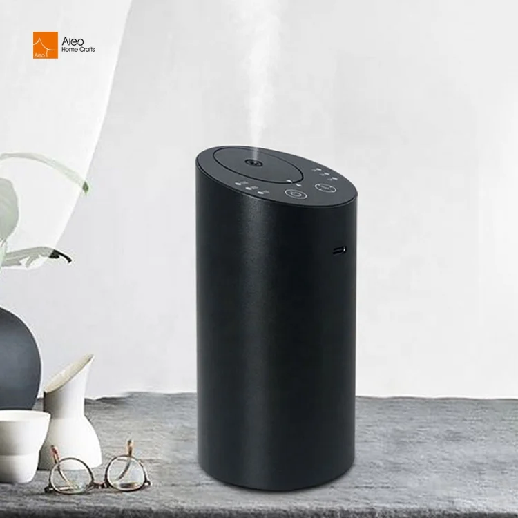 120ml Electronic Aroma Diffuser Aluminum Metal Multi-Colour Aromatherapy Machine with Extraordinary Light Art for Household Use