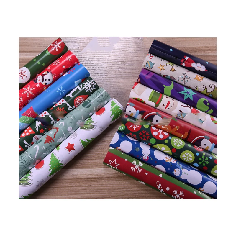 Christmas Wrapping Paper packaging  Matt Lemination Printing Gift Paper