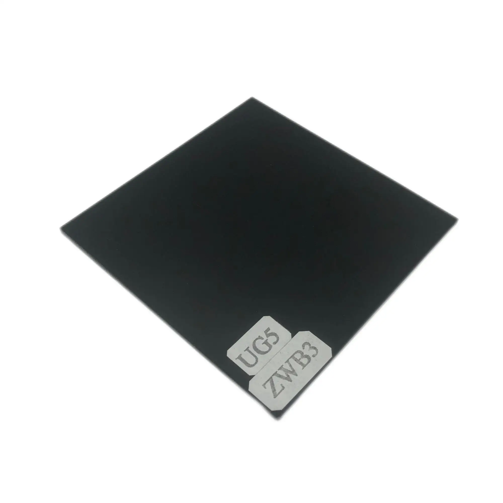 Заводские пользовательские ZWB1 ZWB2 ZWB3 оптические квадратные ультрафиолетовые передающие стеклянные