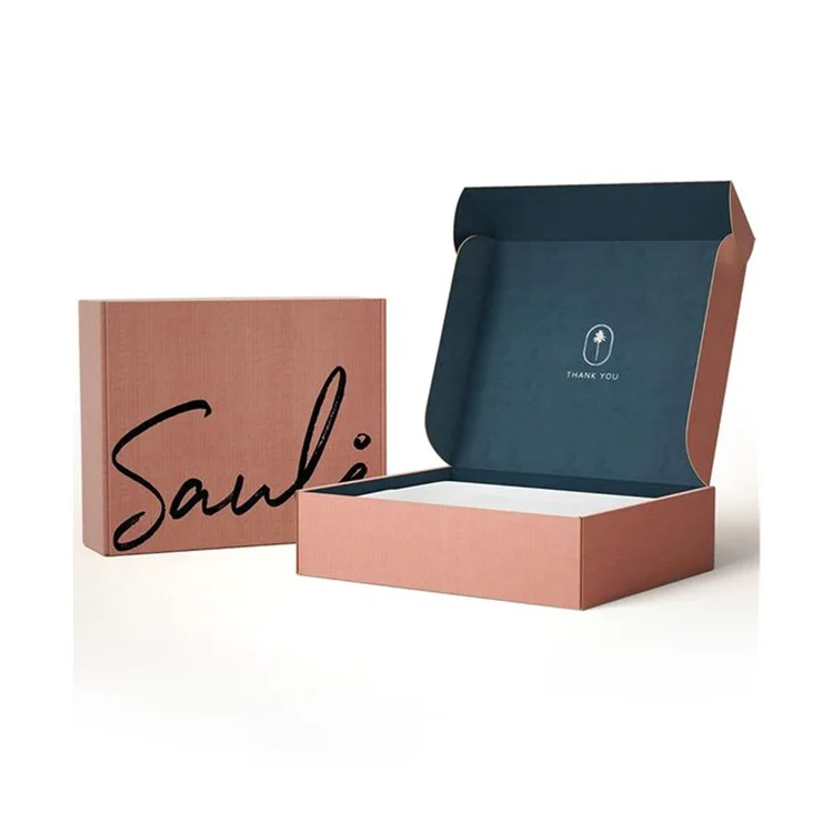 High end China factory custom made logo printing sturdy corrugated paper box mailor box shipping box
