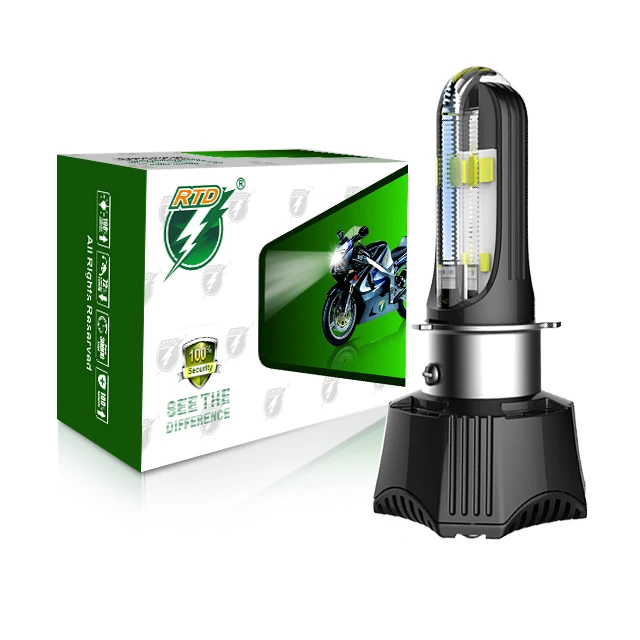 RTD M02K AC/DC 9-18V 40W Hi lo light beam with fan 2200lm 4400lm motorcycle led headlight
