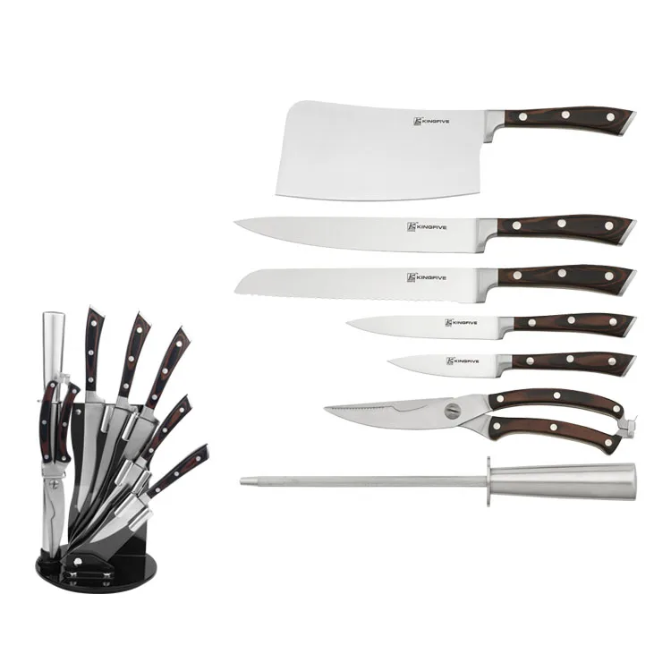 
8 pcs knife set with Knife Block 