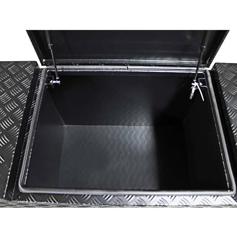 Checker plate Big Space Aluminum Truck Tool Box Underbody Trailer Storage With Lock