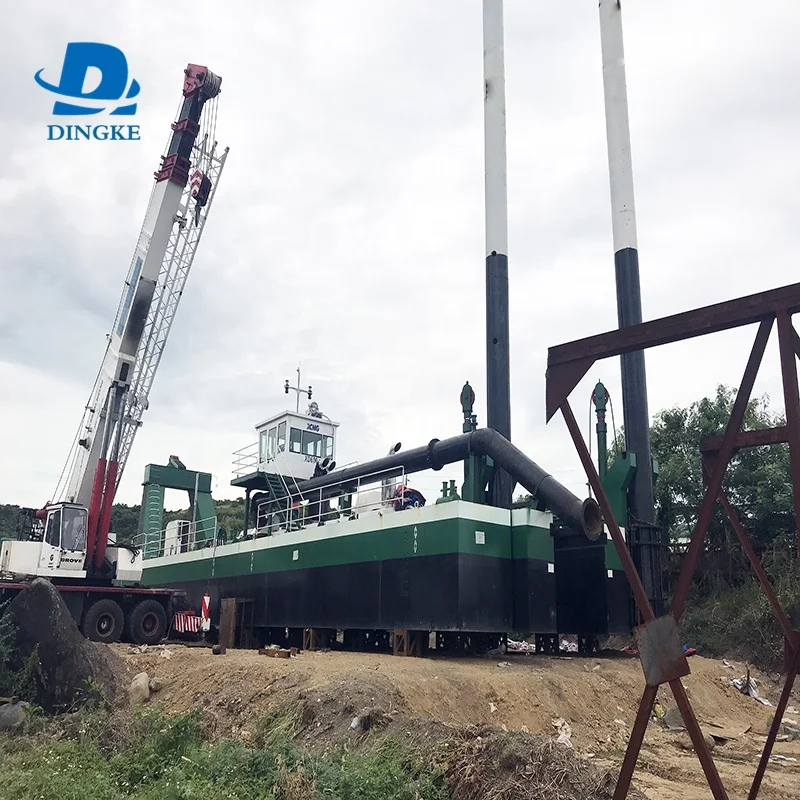 DINGKE  China Wisely Used 14/12 Inch Hydraulic Sand Cutter Suction Dredger Sale