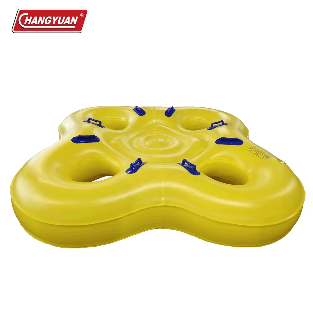 
custom four seat inflatable adult big water tube 