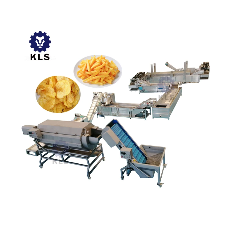 
KLS commercial automatic electric french fries making line potato chips making machine 