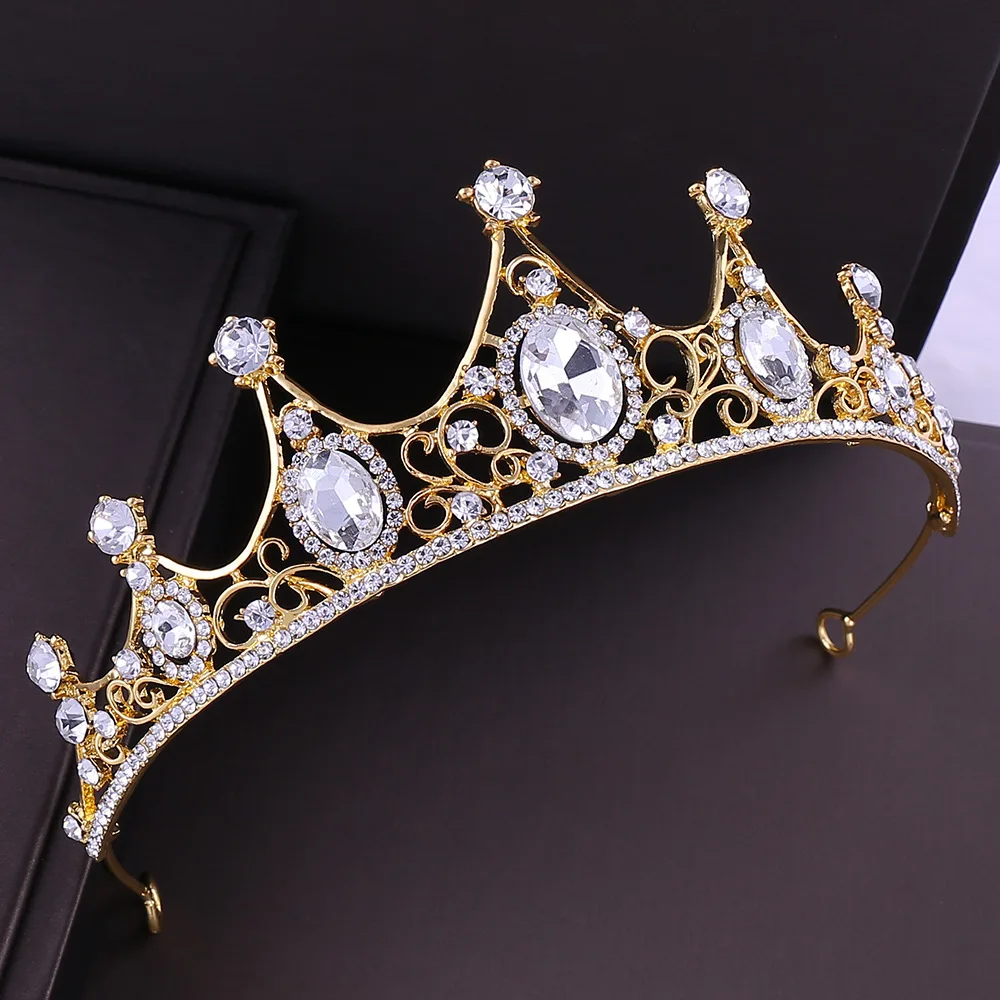 Wholesale Wedding rhinestones Tiaras and Crowns Women pageant crowns Bridal crystal crowns ZGH1147