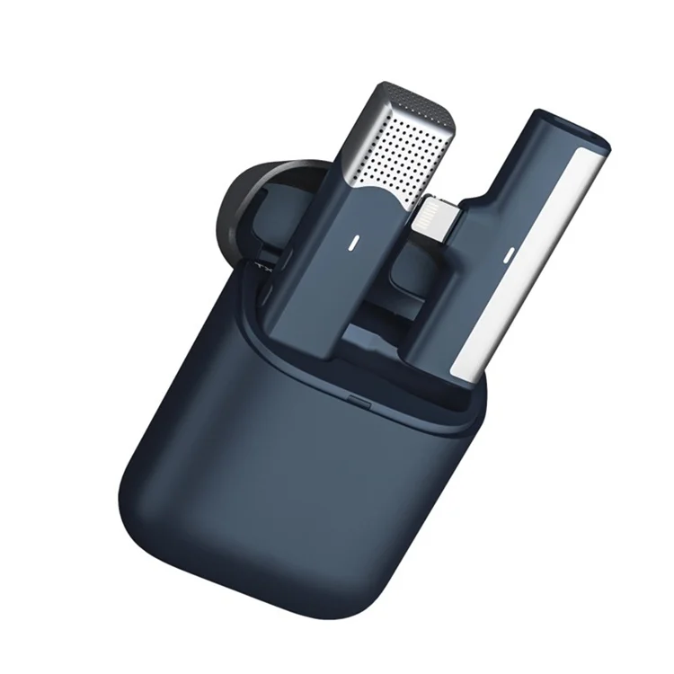 2.4G Wireless Lavalier Microphone Portable Audio Video Recording Mic for iPhone Android Live Broadcast Gaming Phone Microfonoe